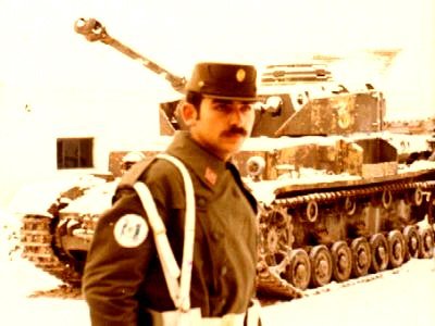 Juan Xuna in Spanish Army uniform